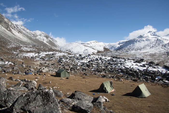 kalte Zeltnächte auf dem Snowman Trek in Bhutan